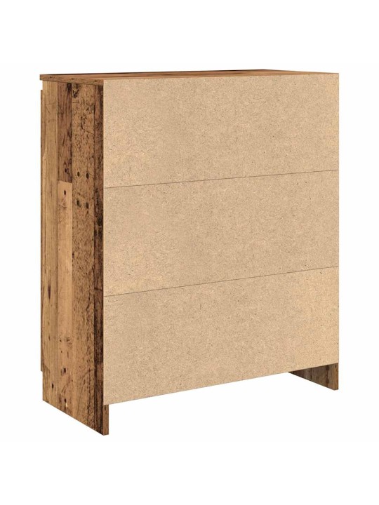 Příborník se zásuvkou staré dřevo 71x35x84 cm kompozitní dřevo