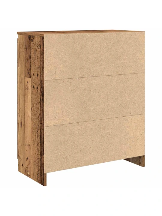 Příborník se zásuvkou staré dřevo 71x35x84 cm kompozitní dřevo