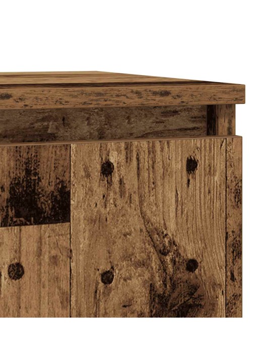 Příborník se zásuvkou staré dřevo 71x35x84 cm kompozitní dřevo