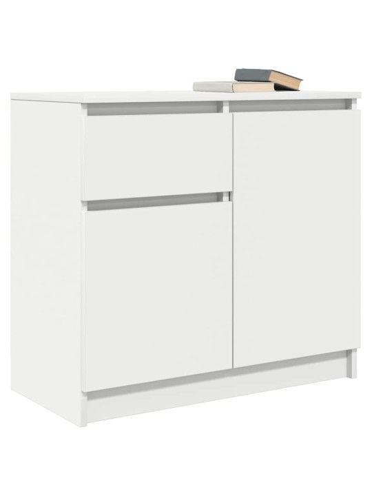 Příborník se zásuvkou bílý 71x35x65 cm kompozitní dřevo