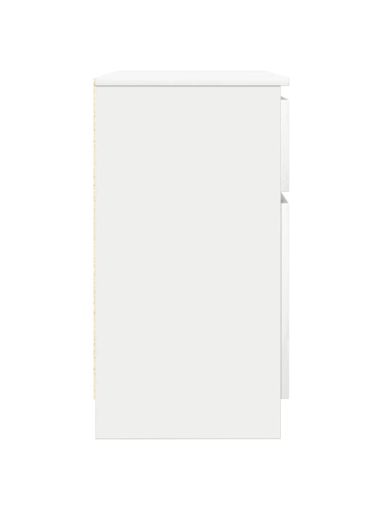 Příborník se zásuvkou bílý 71x35x65 cm kompozitní dřevo
