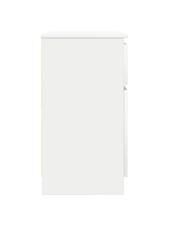 Příborník se zásuvkou bílý 71x35x65 cm kompozitní dřevo