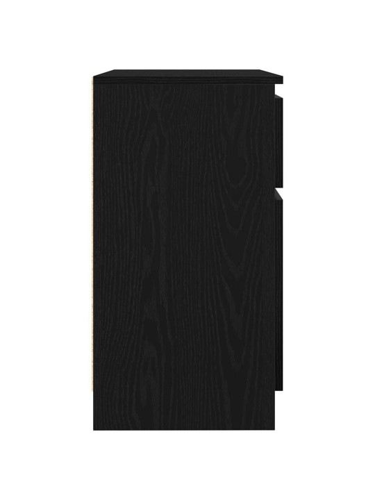 Příborník se zásuvkou černý dub 71x35x65 cm kompozitní dřevo