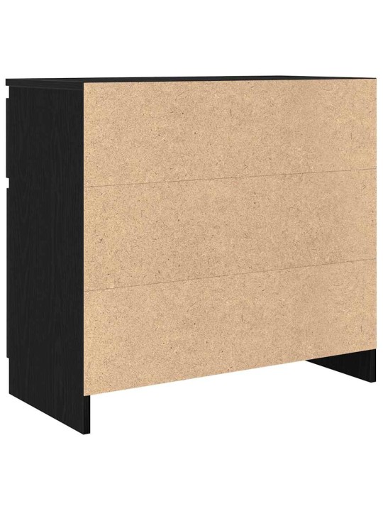 Příborník se zásuvkou černý dub 71x35x65 cm kompozitní dřevo