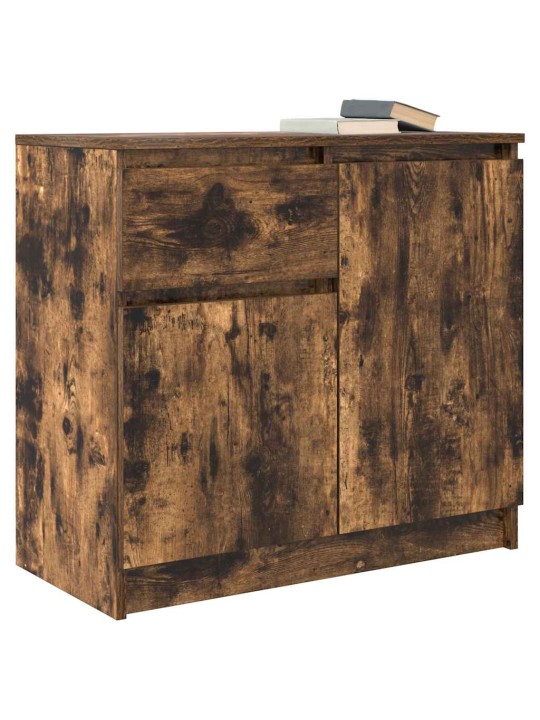 Příborník se zásuvkou kouřový dub 71x35x65 cm kompozitní dřevo
