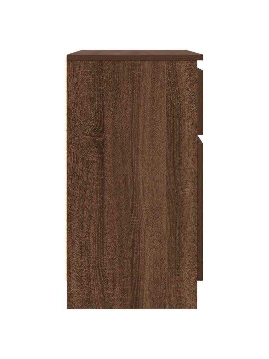 Příborník se zásuvkou hnědý dub 71x35x65 cm kompozitní dřevo