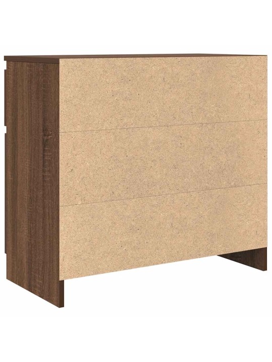 Příborník se zásuvkou hnědý dub 71x35x65 cm kompozitní dřevo