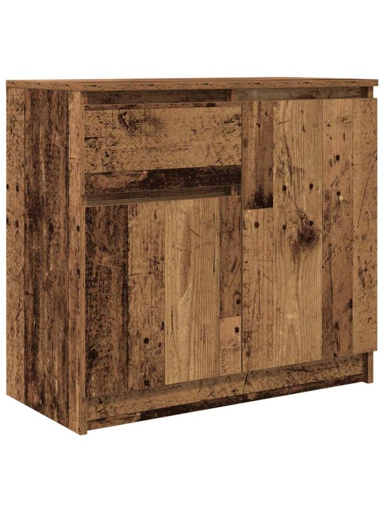Příborník se zásuvkou staré dřevo 71x35x65 cm kompozitní dřevo