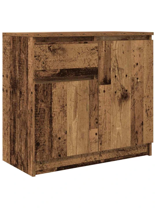 Příborník se zásuvkou staré dřevo 71x35x65 cm kompozitní dřevo