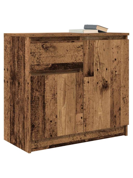 Příborník se zásuvkou staré dřevo 71x35x65 cm kompozitní dřevo