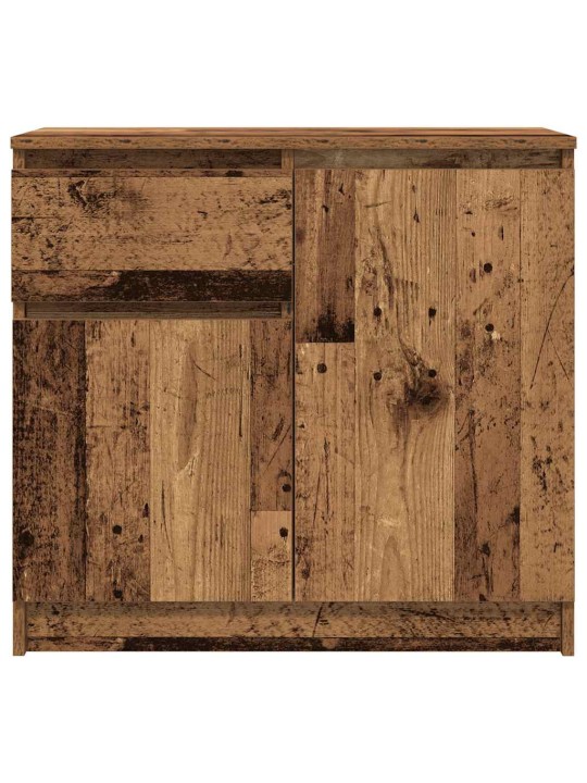 Příborník se zásuvkou staré dřevo 71x35x65 cm kompozitní dřevo