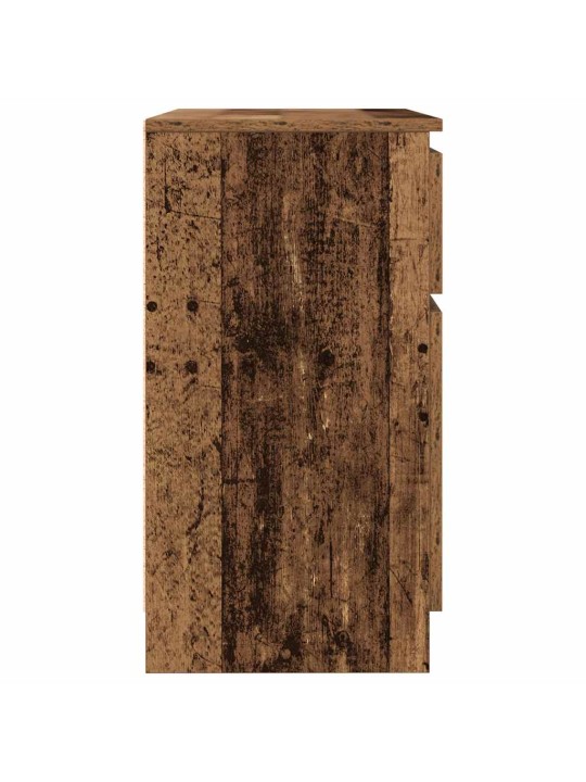 Příborník se zásuvkou staré dřevo 71x35x65 cm kompozitní dřevo