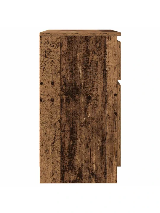 Příborník se zásuvkou staré dřevo 71x35x65 cm kompozitní dřevo