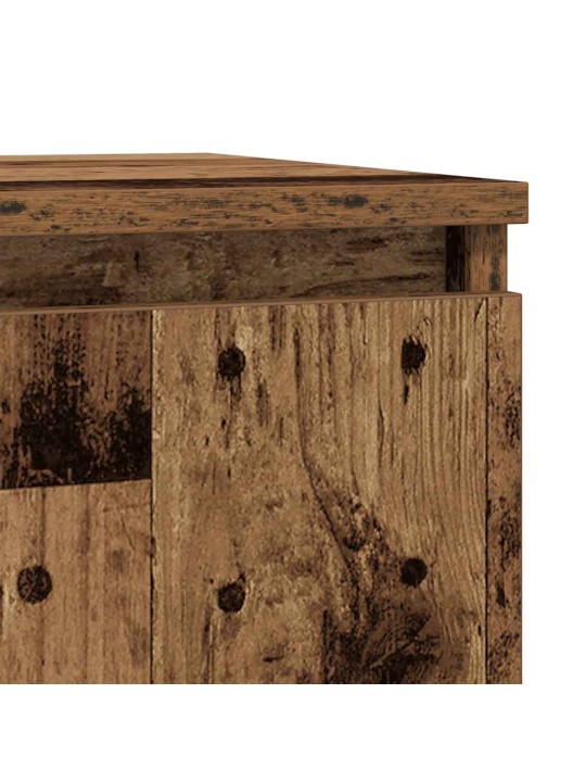 Příborník se zásuvkou staré dřevo 71x35x65 cm kompozitní dřevo