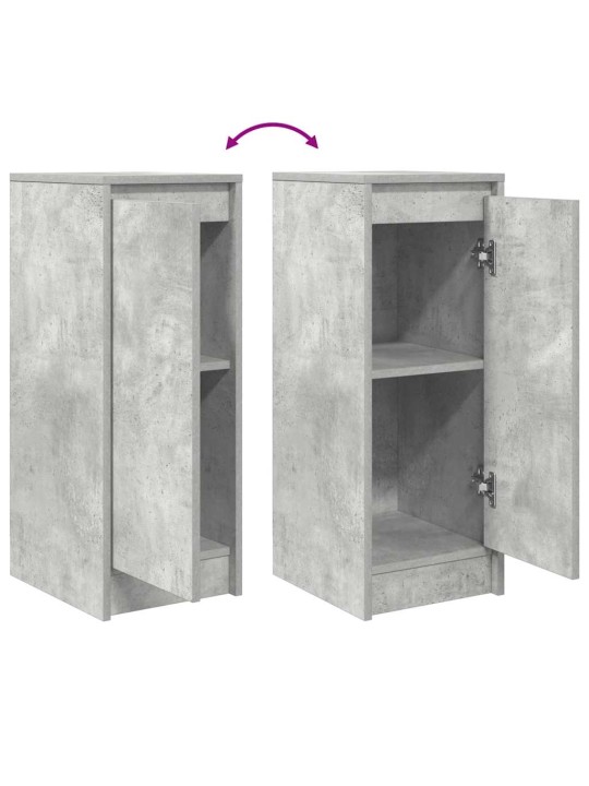 Příborník betonově šedý 29,5x34x76 cm kompozitní dřevo