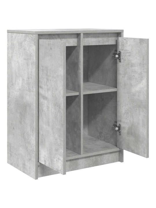 Příborník betonově šedá 57x34x76 cm dřevěné konstrukce