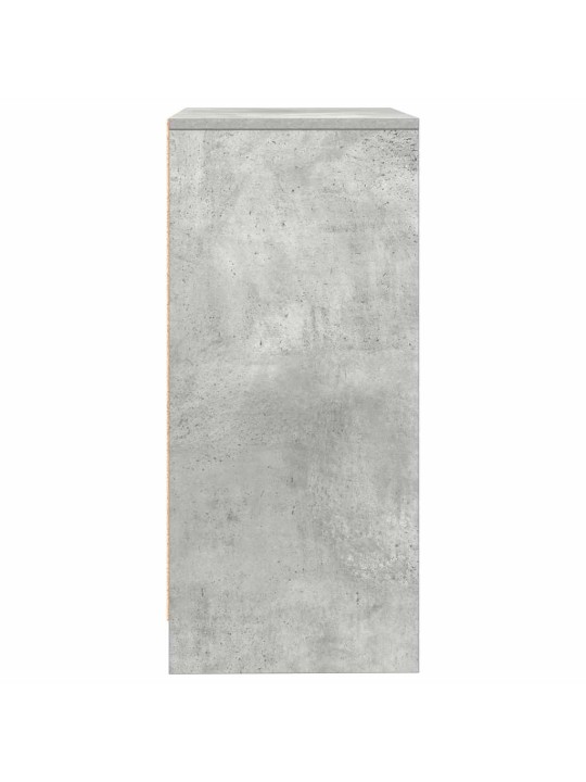 Příborník betonově šedá 57x34x76 cm dřevěné konstrukce