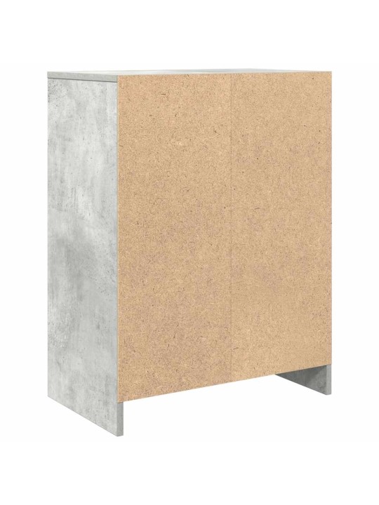 Příborník betonově šedá 57x34x76 cm dřevěné konstrukce