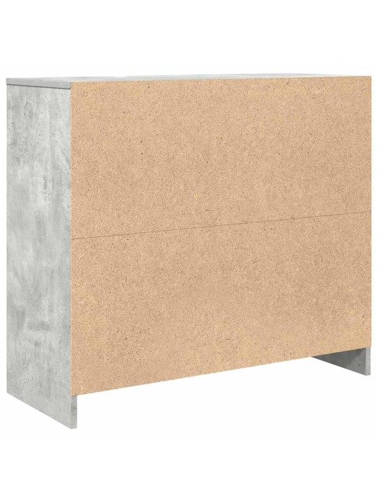 Příborník betonově šedý 85x34x76 cm kompozitní dřevo