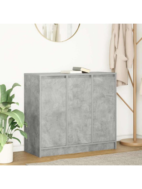 Příborník betonově šedý 85x34x76 cm kompozitní dřevo