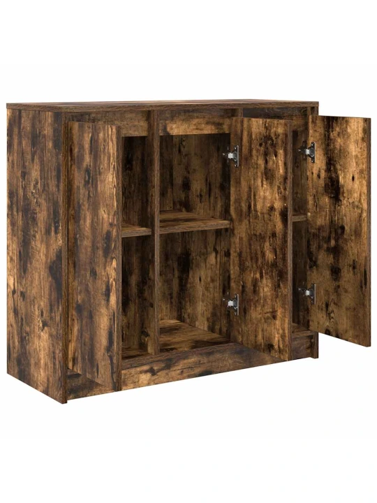 Příborník kouřový dub 85x34x76 cm kompozitní dřevo