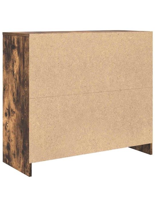Příborník kouřový dub 85x34x76 cm kompozitní dřevo