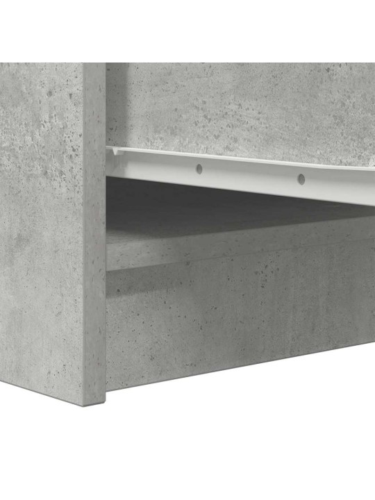 Příborník betonově šedý 29,5x34x76 cm kompozitní dřevo