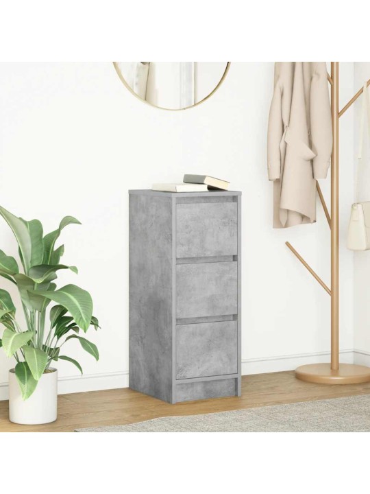 Příborník betonově šedý 29,5x34x76 cm kompozitní dřevo