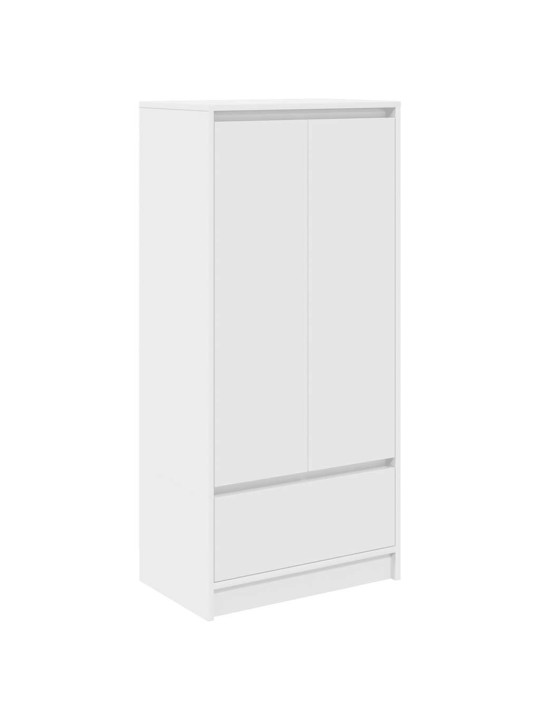 Skříňka se zásuvkou bílá 55,5x34x119,5 cm kompozitní dřevo