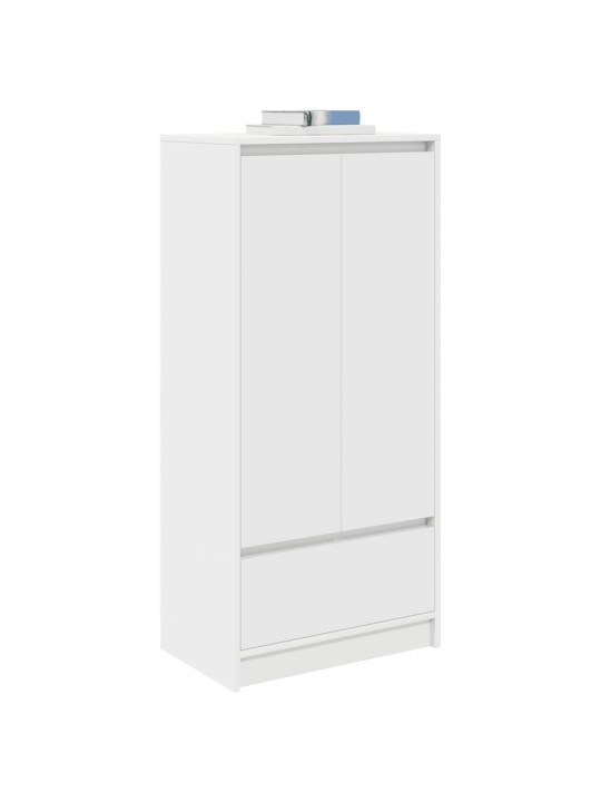 Skříňka se zásuvkou bílá 55,5x34x119,5 cm kompozitní dřevo
