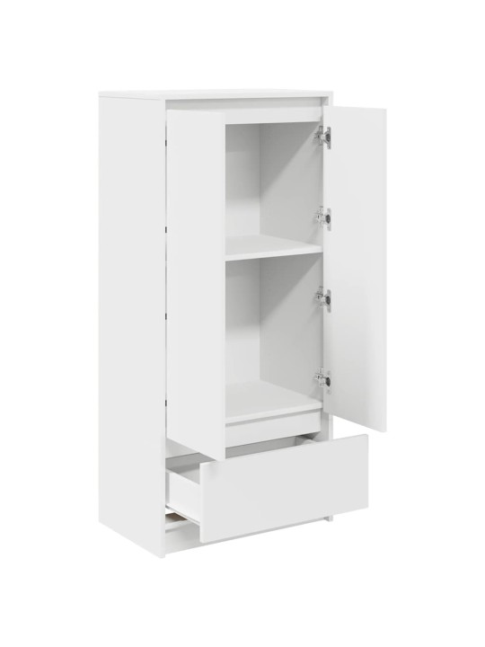 Skříňka se zásuvkou bílá 55,5x34x119,5 cm kompozitní dřevo
