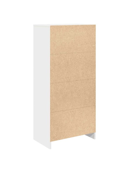 Skříňka se zásuvkou bílá 55,5x34x119,5 cm kompozitní dřevo