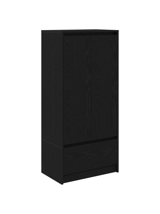 Skříňka se zásuvkou černý dub 55,5x34x119,5 cmkompozitní dřevo