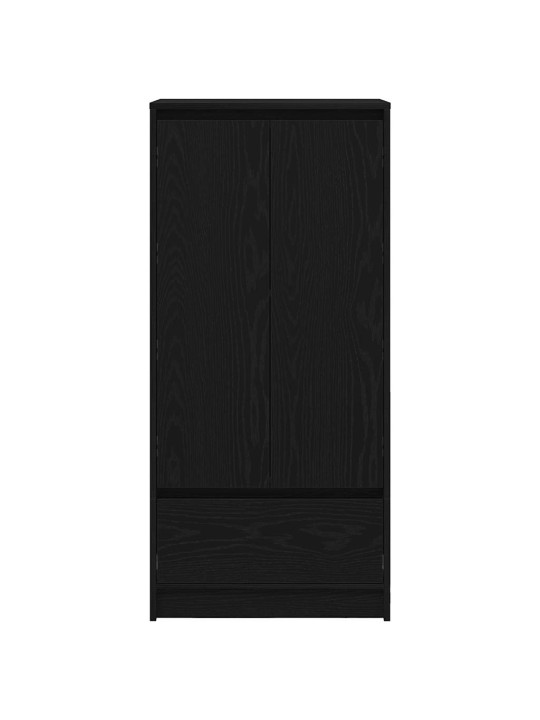 Skříňka se zásuvkou černý dub 55,5x34x119,5 cmkompozitní dřevo