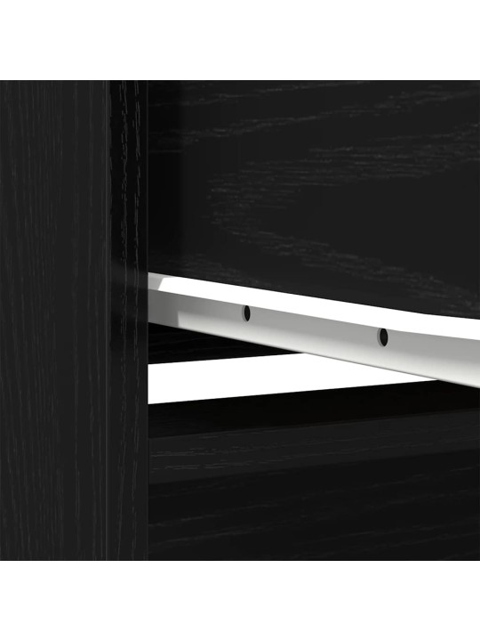 Skříňka se zásuvkou černý dub 55,5x34x119,5 cmkompozitní dřevo