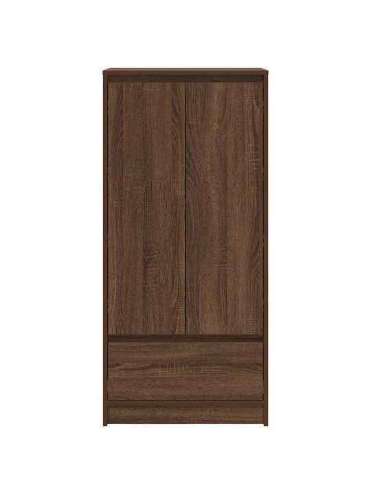 Skříňka se zásuvkou hnědý dub 55,5x34x119,5 cm kompozitní dřevo