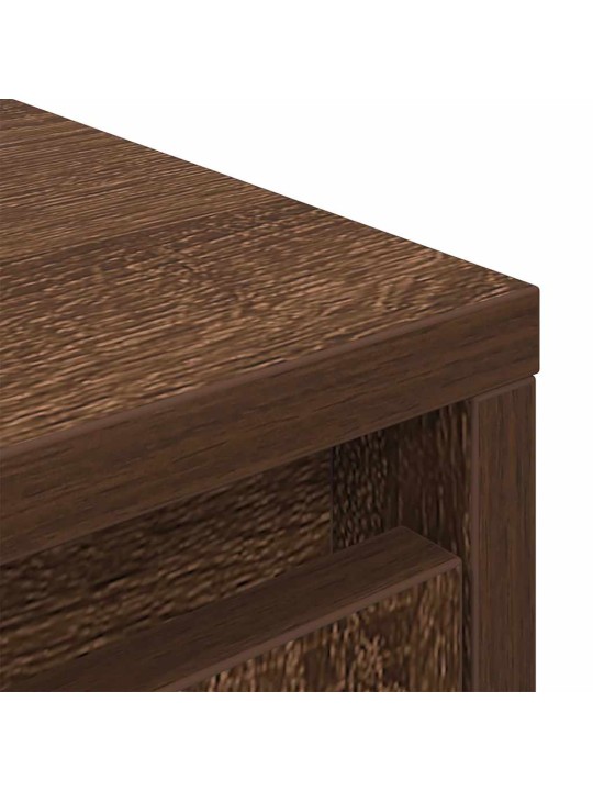 Skříňka se zásuvkou hnědý dub 55,5x34x119,5 cm kompozitní dřevo