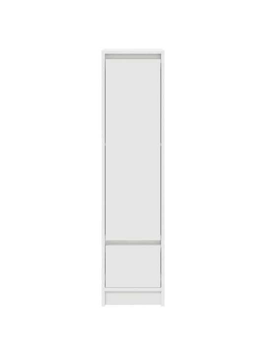 Highboard white 29,5x34x119,5 cm dřevěná konstrukce