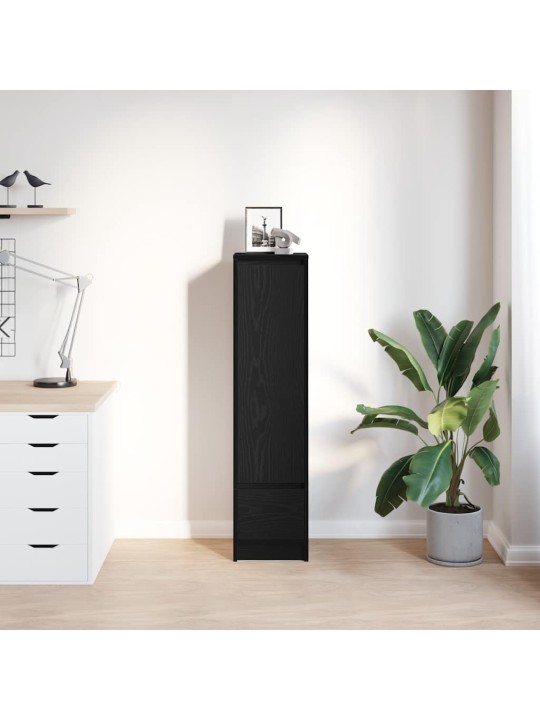Vysoká deska black oak 29,5x34x119,5 cm dřevěné konstrukce