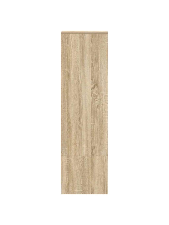 Vysoká deska sonoma dub 29,5x34x119,5 cm dřevěná konstrukce