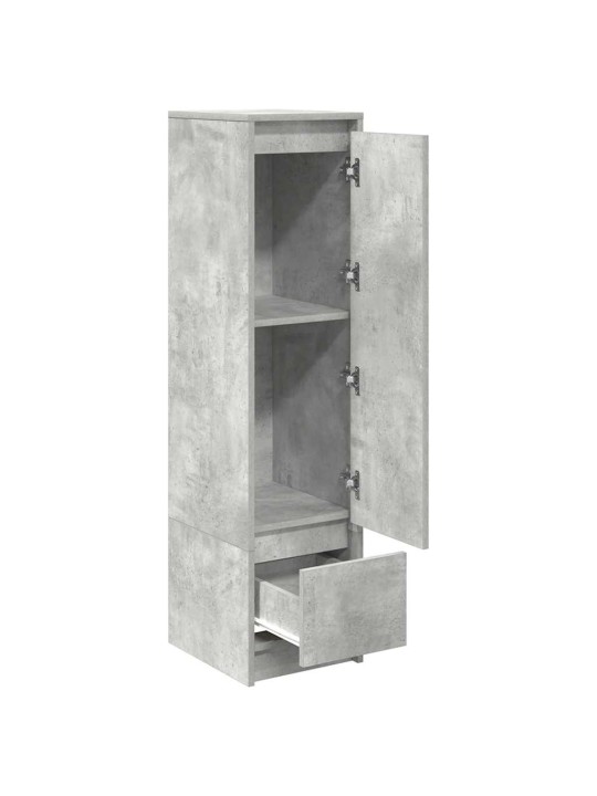 Vysoká deska betonově šedá 29,5x34x119,5 cm dřevěná konstrukce