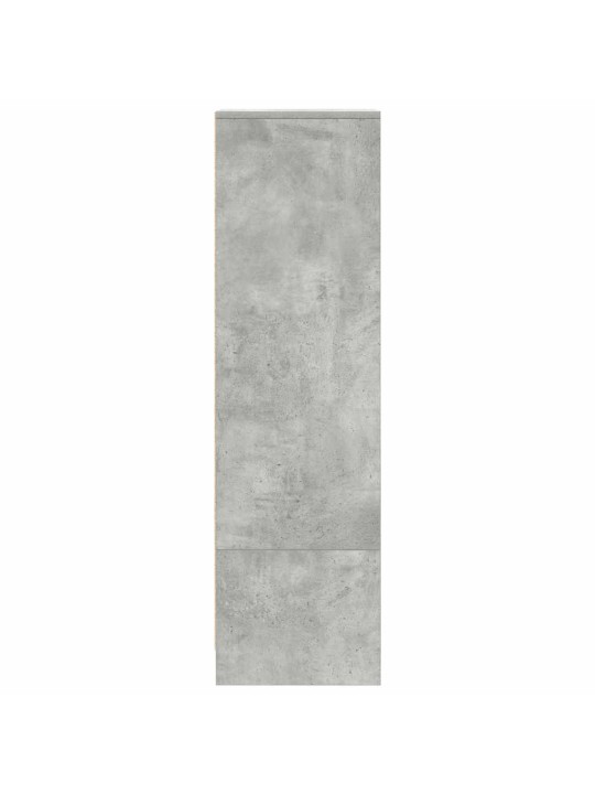 Vysoká deska betonově šedá 29,5x34x119,5 cm dřevěná konstrukce