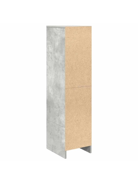 Vysoká deska betonově šedá 29,5x34x119,5 cm dřevěná konstrukce