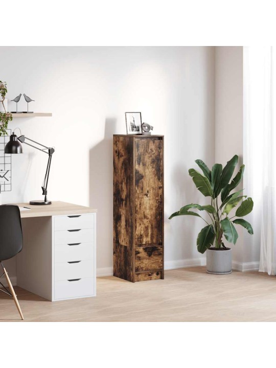 Vysoká deska kouřový dub 29,5x34x119,5 cm dřevěná konstrukce