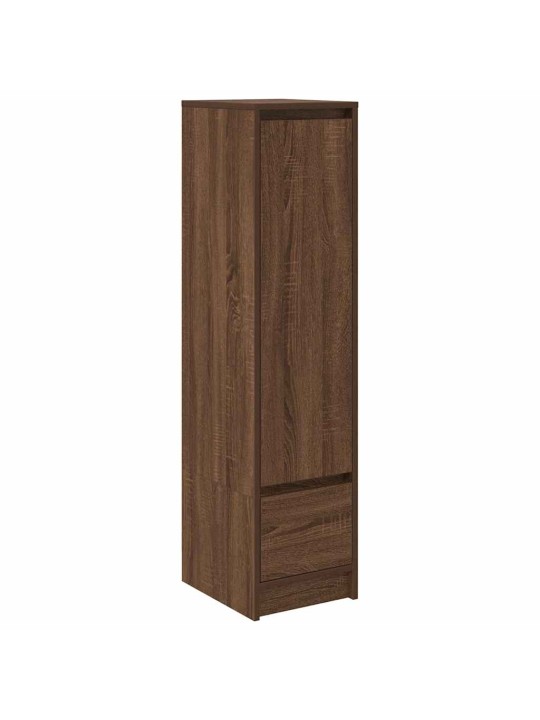 Vysoká deska hnědý dub 29,5x34x119,5 cm dřevěná konstrukce