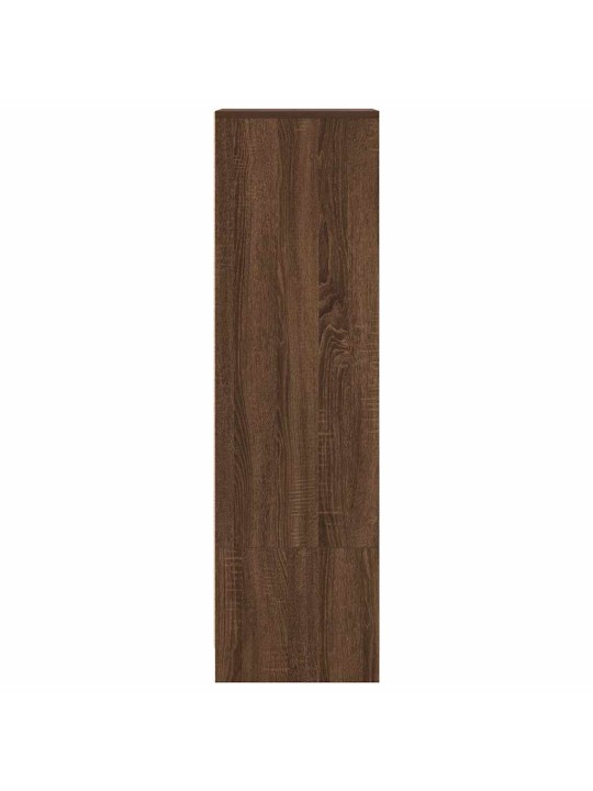 Vysoká deska hnědý dub 29,5x34x119,5 cm dřevěná konstrukce
