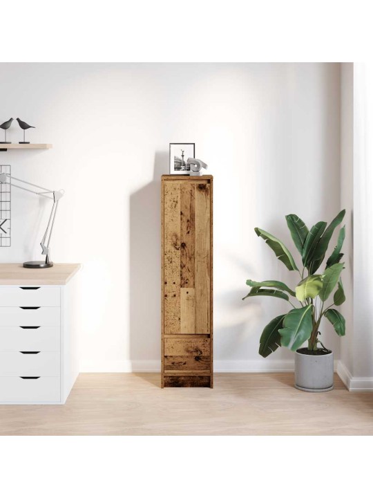 Vysoká deska staré dřevo 29,5x34x119,5 cm dřevěná konstrukce