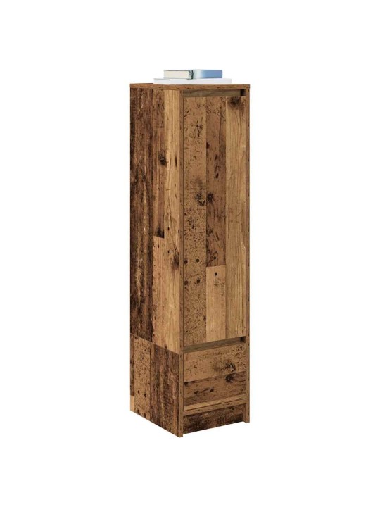 Vysoká deska staré dřevo 29,5x34x119,5 cm dřevěná konstrukce