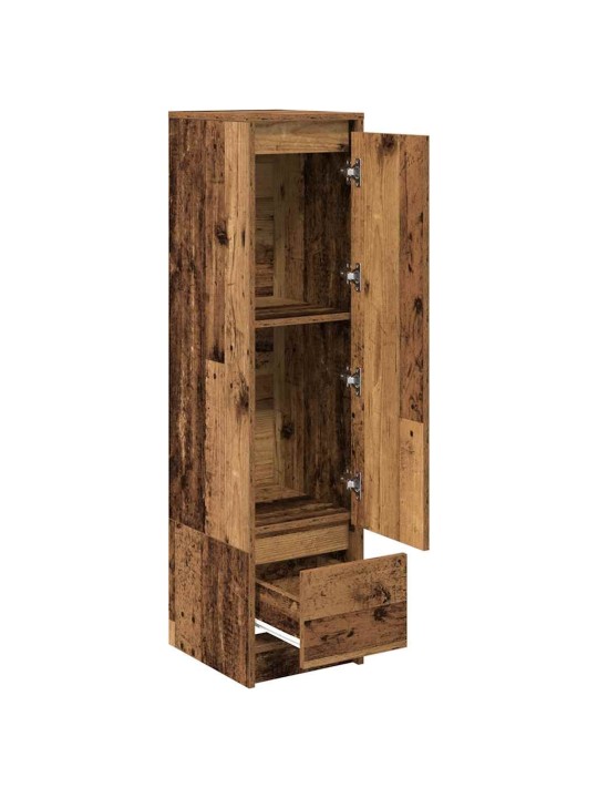 Vysoká deska staré dřevo 29,5x34x119,5 cm dřevěná konstrukce