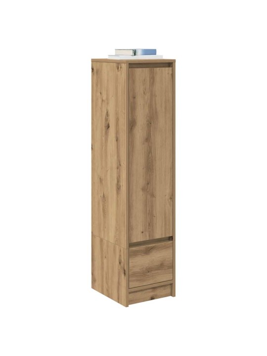Vysoká deska řemeslnický dub 29,5x34x119,5cm dřevěná konstrukce
